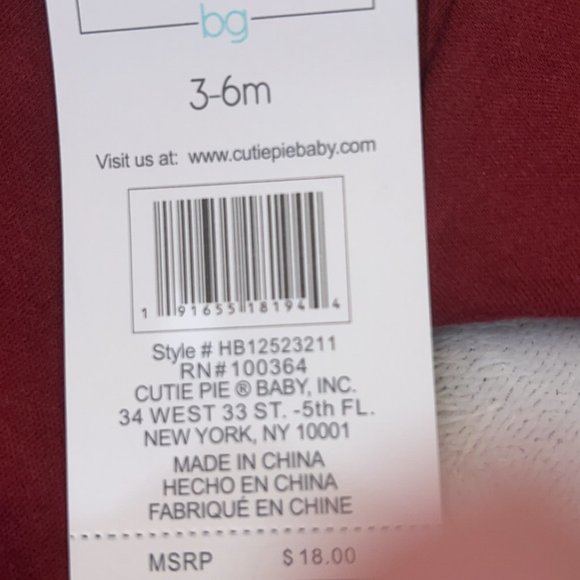 Baby Gear 2 Pack of One Pieces 3-6m NWT - Picture 5 of 5